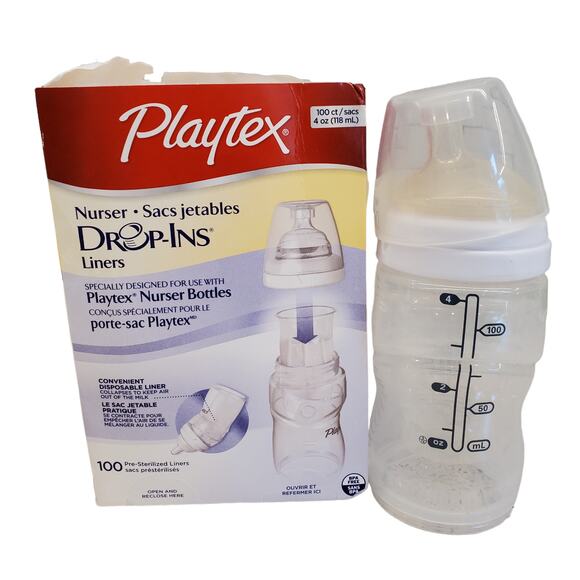Playtex Bottles Playtex Nurser Drop Ins Liners Playtex Drop Ins Bottles Liners - Picture 2 of 15